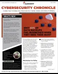 Cybersecurity Chronicle May 2024 edition covering data backup failures and new payment portal news.