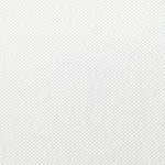 Close-up of white textured fabric with a fine woven pattern and detailed thread structure.