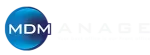 a blue and white logo