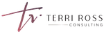 Terri Ross Consulting logo with stylized initials and company name in elegant font
