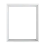 Infinity from Marvin fixed picture window with white frame.