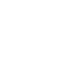 White icon showing two hands holding a heart on a black background symbolizing care and support