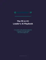 Cover page of The PE & VC Leader's AI Playbook by Framework IT, guide for AI adoption in private equity and venture capital.