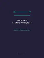 Framework IT logo with title The Startup Leader's AI Playbook and guide for safe, governed, productive AI adoption for founders.