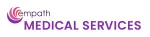 Empath Medical Services logo with purple and pink circular design and bold purple text