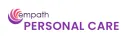 Empath Personal Care logo with purple and red swirl design and bold purple text on white background