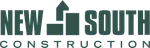 New South Construction logo with green block letters and a geometric arrow design representing growth.