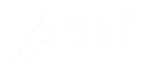 ABT logo in bold white letters on a transparent background