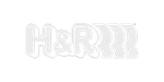 H&R logo with bold letters and stylized triple chevron design in black and white.