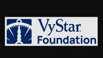 VyStar Foundation logo with blue stylized compass icon and bold text on white background