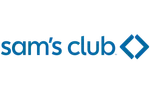 Sam's Club logo with blue text and geometric icon on a white background.