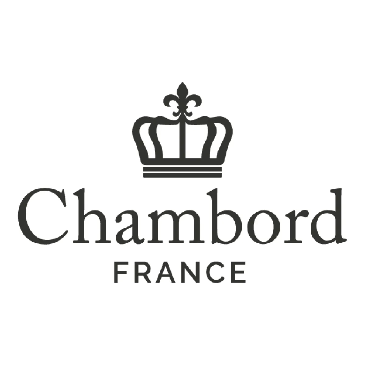 Chambord France logo with a black crown icon above the brand name on a white background