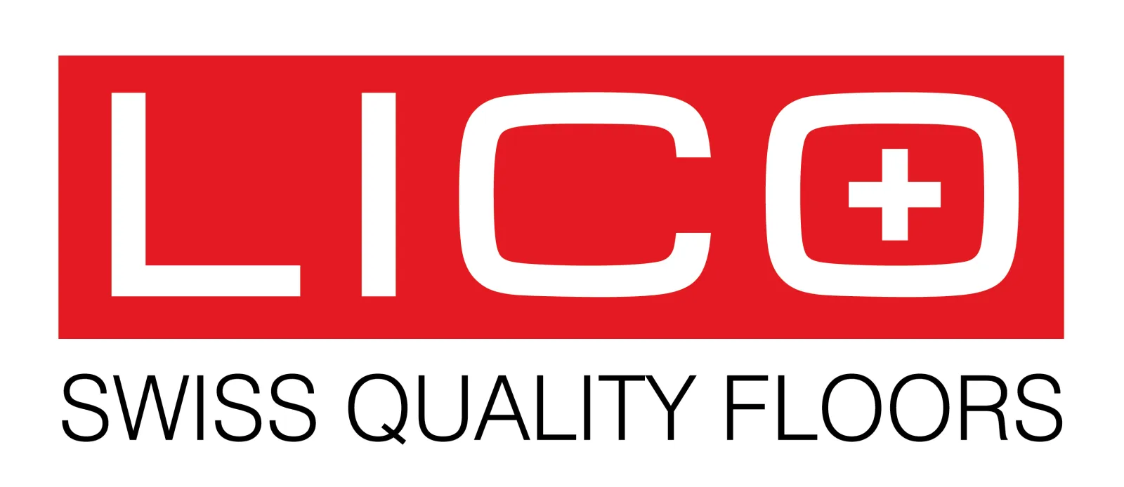LICO logo in red and white with Swiss flag icon and text Swiss Quality Floors below