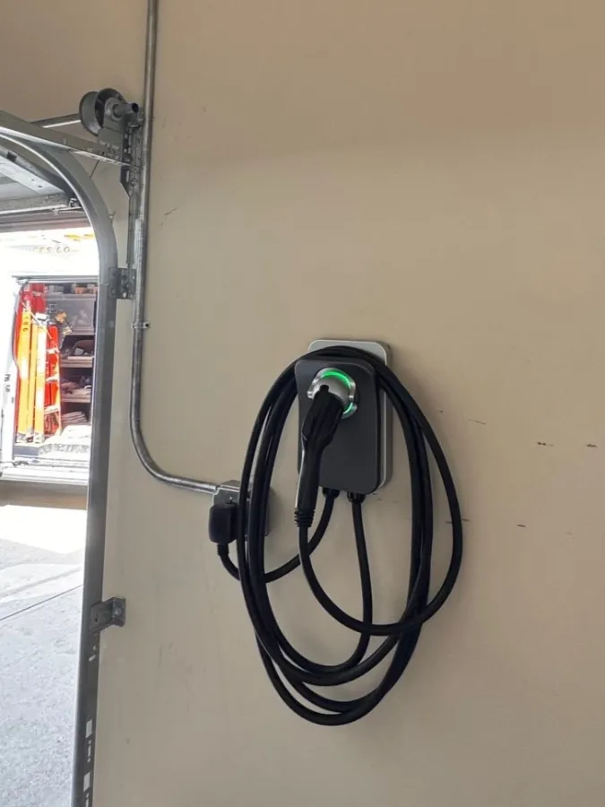 Wall mount EV charger