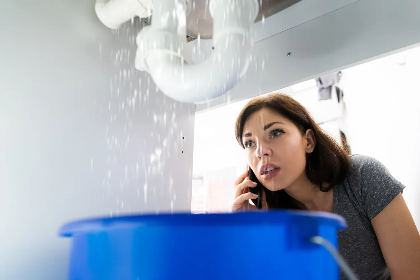 a woman talking on a cell phone