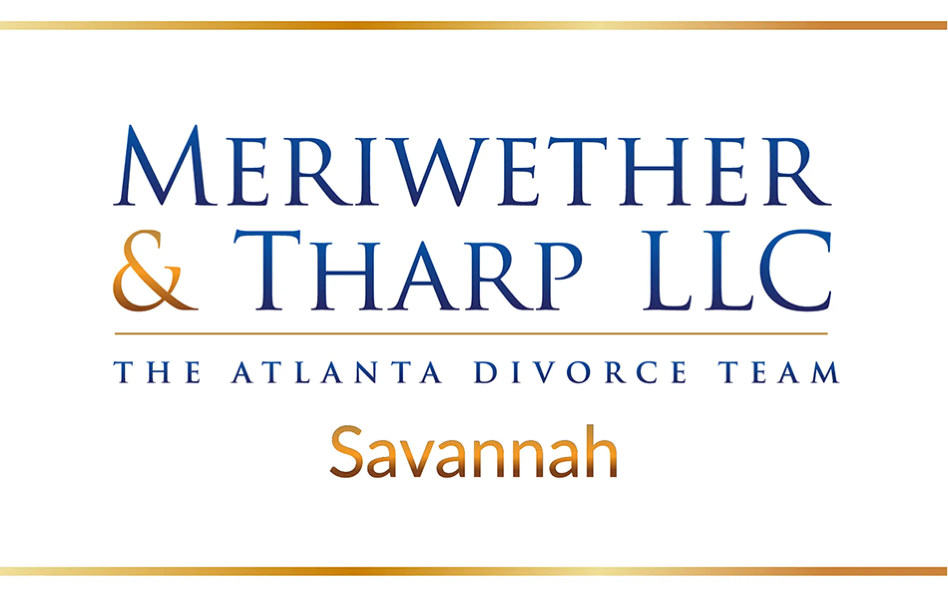 Savannah Divorce Lawyer Meriwether & Tharp, LLC