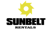 Bright yellow stylized sun icon above bold black text spelling 'SunPower' on a white background.