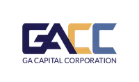 GA Capital Corporation logo with stylized blue, gold, and light blue letters GA, C, C in bold design.