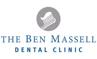 Logo of The Ben Massell Dental Clinic with a toothbrush and toothpaste icon above the text.
