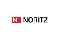 Noritz company logo featuring a red stylized 'N' symbol and black text on a transparent background