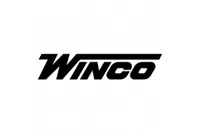 Black and bold Winco logo with a horizontal line extending from the top of the W over the text on white background