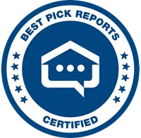 a blue and white logo