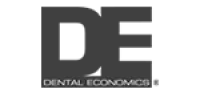 Logo of Dental Economics featuring large DE letters with Dental Economics text below