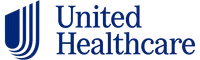 United Healthcare logo with blue stylized shield icon and text on white background