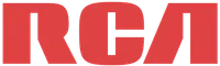 Red RCA logo with bold, stylized letters on a transparent background
