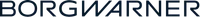 BorgWarner logo in dark blue with stylized, connected letters on a white background
