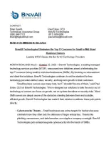 BrevAll Technologies press release highlighting new IT solutions for small to mid-sized business owners.
