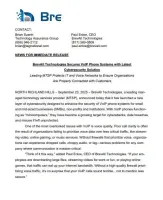 Press release text from BrevAll Technologies announcing new cybersecurity solution for VoIP phone systems in 2025.