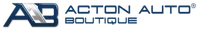Acton Auto Boutique logo with stylized AAB letters in dark blue and silver
