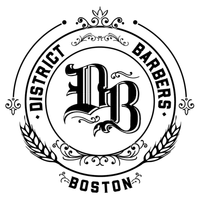 White stylized DB monogram logo on a black background featuring ornate gothic letter design.