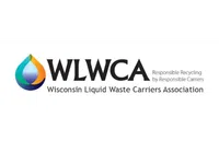 Logo of the Wisconsin Liquid Waste Carriers Association featuring a water droplet design.