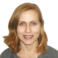 a woman with long hair