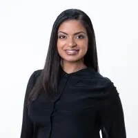 a woman with long hair