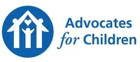 Advocates for Children logo with stylized family figures and a heart inside a blue circle.