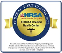 HRSA Health Center Program seal for FSHCAA deemed health center under Federal Tort Claims Act