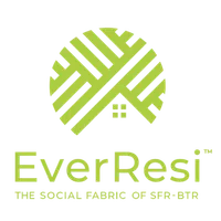 EverResi logo with green circular design and tagline The social fabric of SFR-BTR