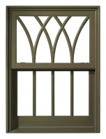 a white window with a black frame