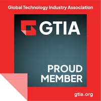 GTIA logo with red and black design stating Proud Member of Global Technology Industry Association