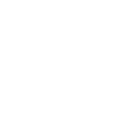 White line art of handshake with three user icons above symbolizing partnership and teamwork.