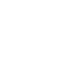 White outline icon of auction hammer with clock on a black background symbolizing timed bidding.
