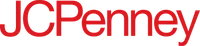 Red JCPenney logo with bold sans-serif typography on a transparent background.