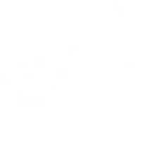 White icon of a running person with motion lines indicating speed on a black background