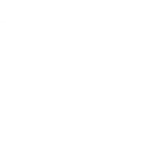 White icon showing two buildings, a signed document with an arrow, and a handshake symbolizing business agreement.
