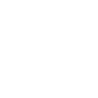 White line icons of three connected user profiles forming a circular collaboration network on black background