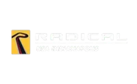 Radical USA Indianapolis logo with stylized R and yellow background