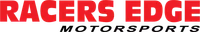 RACERS EDGE logo in bold red uppercase letters on a transparent background